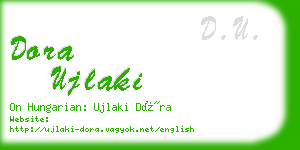 dora ujlaki business card